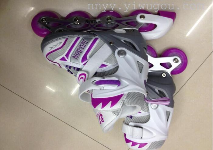 Skate summer air skates brace child children straight row wheel with adjustable flash code