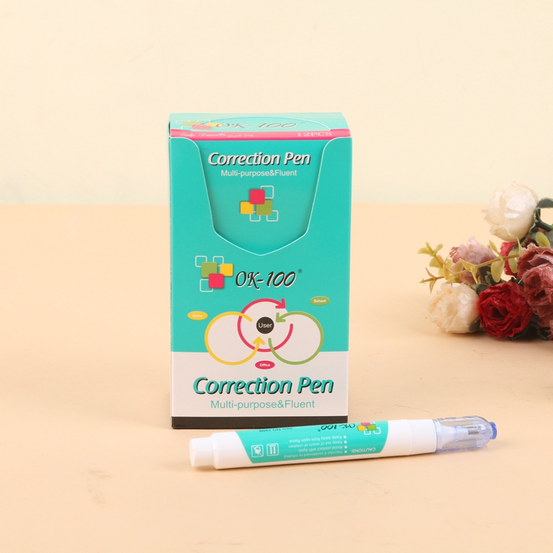 Correction of the correction of the correction fluid pen students use non - toxic white office work.