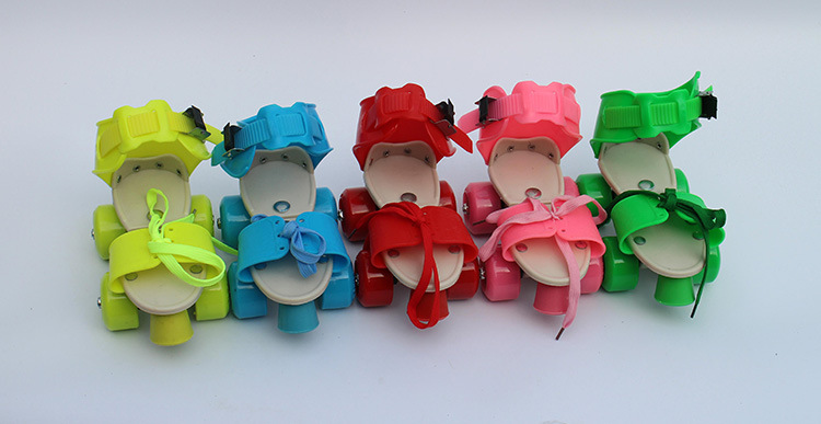 Factory Wholesale Four-Wheel the Skating Shoes Roller Skates Children Children Roller Skates Double Row Skates Authentic