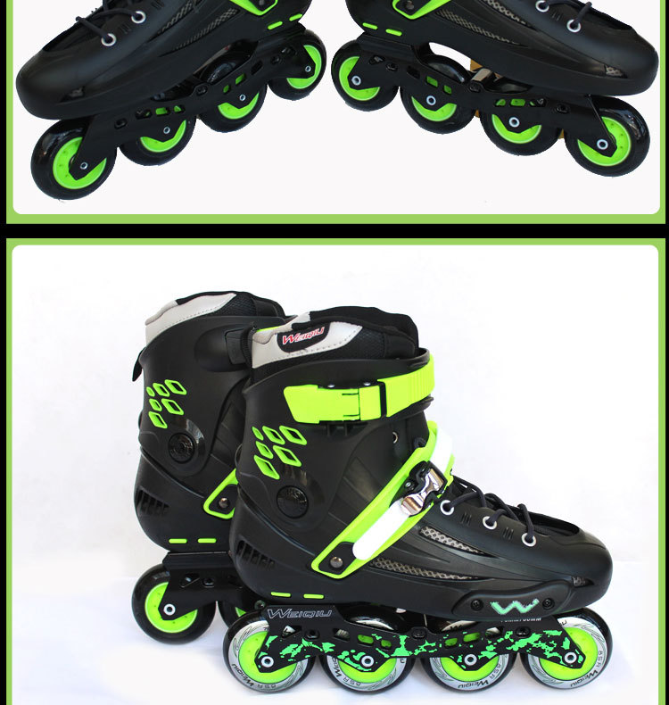 [professional quality] supply new fashion adult fancy roller skates high-grade single row wheel flat shoes wholesale
