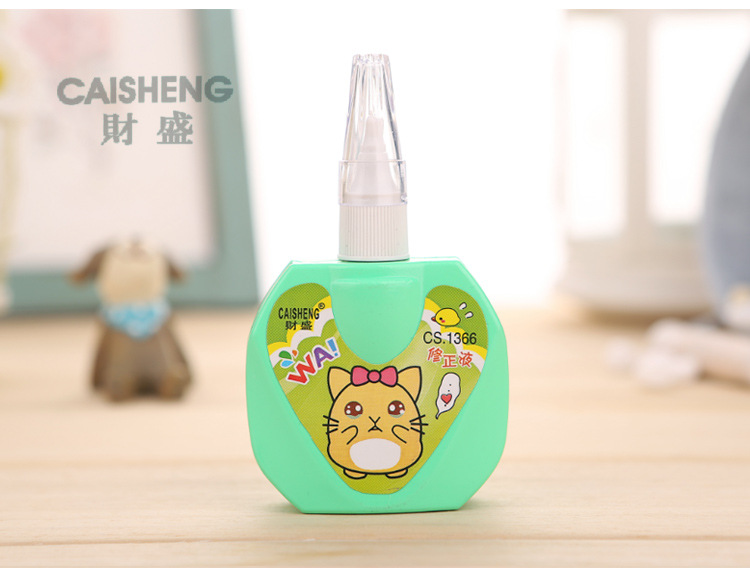 Shengfeng caisheng correction fluid wholesale office stationery quick dry type correction fluid direct selling.