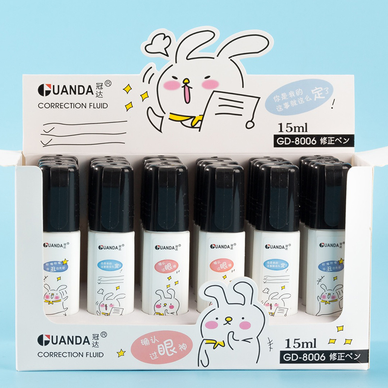 Hot Sale Correction Fluid Cartoon Environmental Protection Correction Pen Office School Supplies  Error Correction Liqui