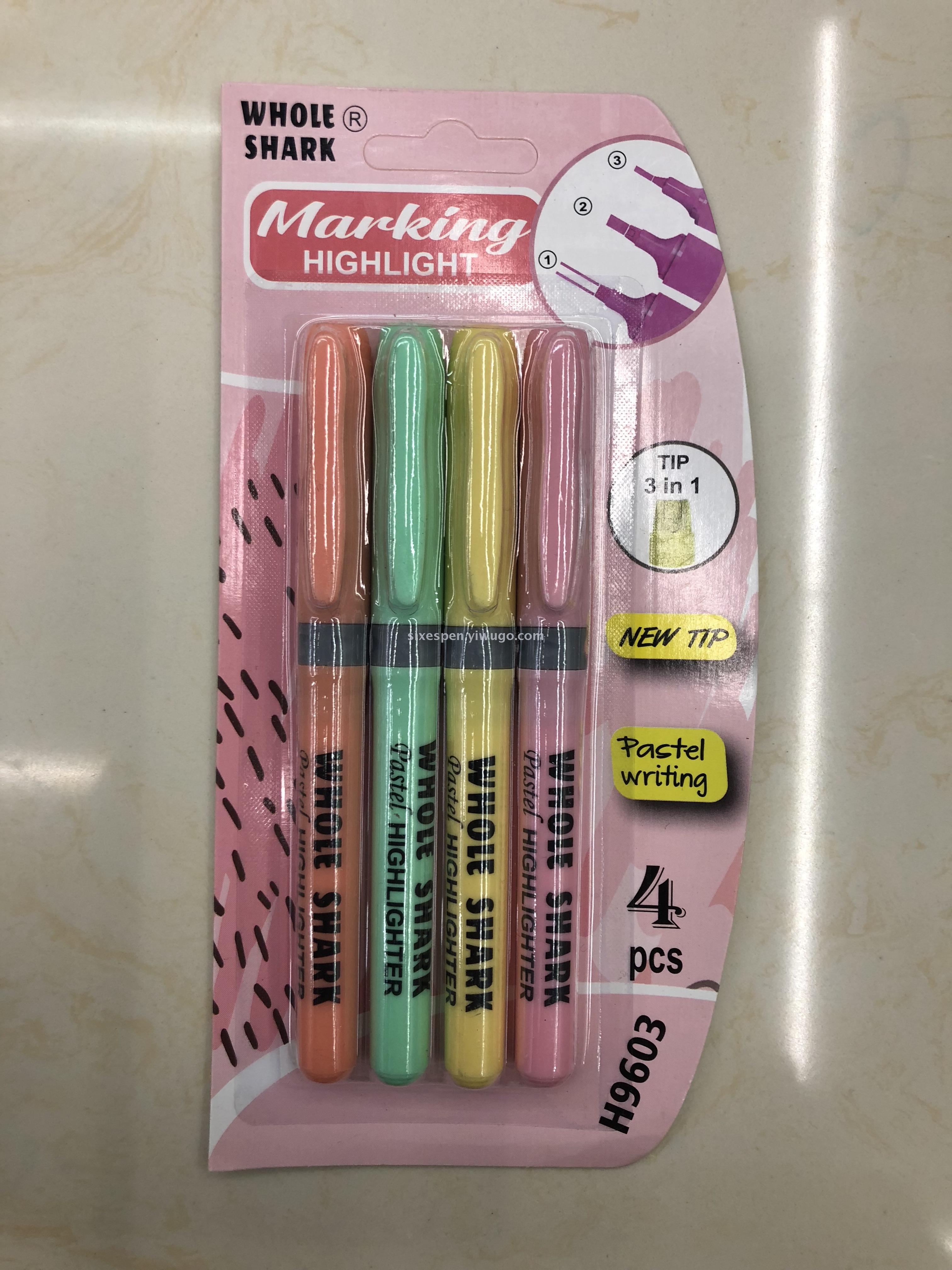 Macaron color highlighter set for supermarket Macaron color highlighter set for supermarket