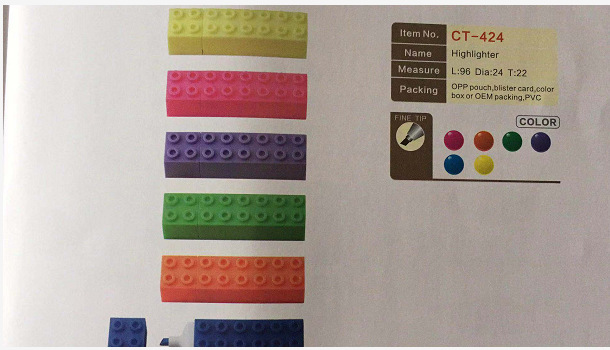 Block pen six color highlighter