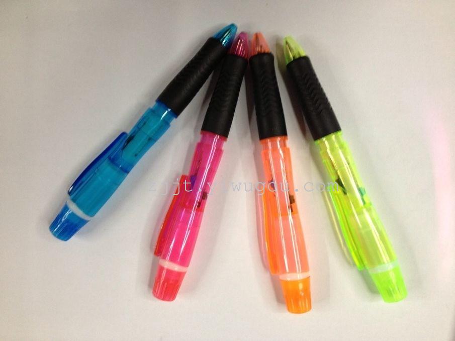 New Korean double pen Ballpen cute highlighter