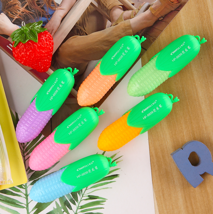 Changli 6656 Student Cartoon Style 6-Color Set Highlighter