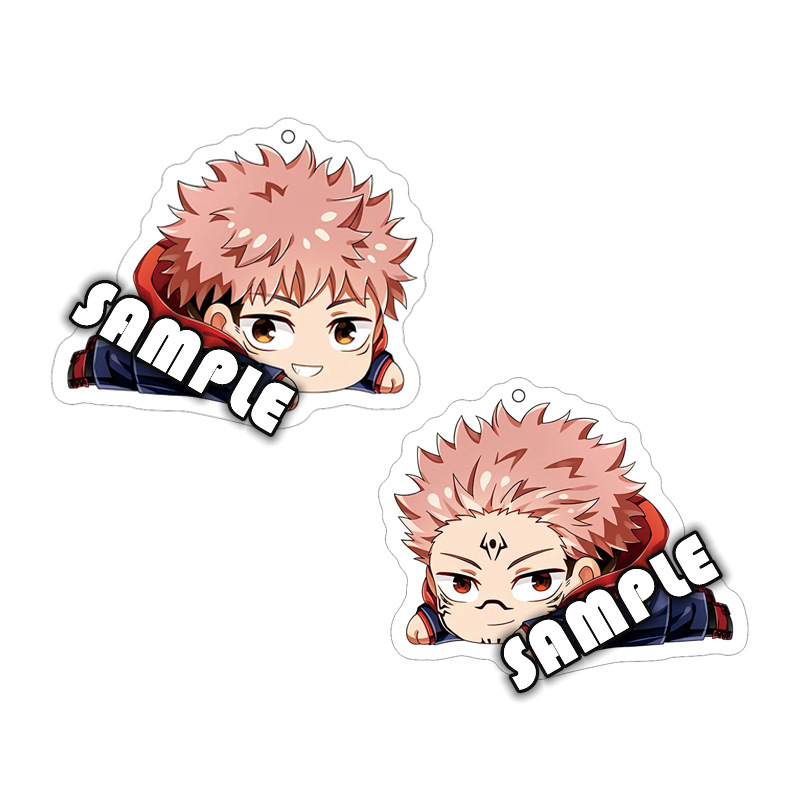 Manshu Battle Anime Peripheral Pendant Acrylic Keychain Double-Sided Sandwich Ornaments Five Wu Fu Hehui Comic Show Manshu Battle Anime Peripheral Pendant Acrylic Keychain Double-Sided Sandwich Ornaments Five Wu Fu Hehui Comic Show