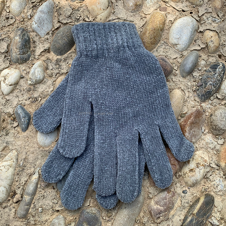 Solid Acrylic Chenille Magic Mitten Gloves Solid Acrylic Chenille Magic Mitten Gloves