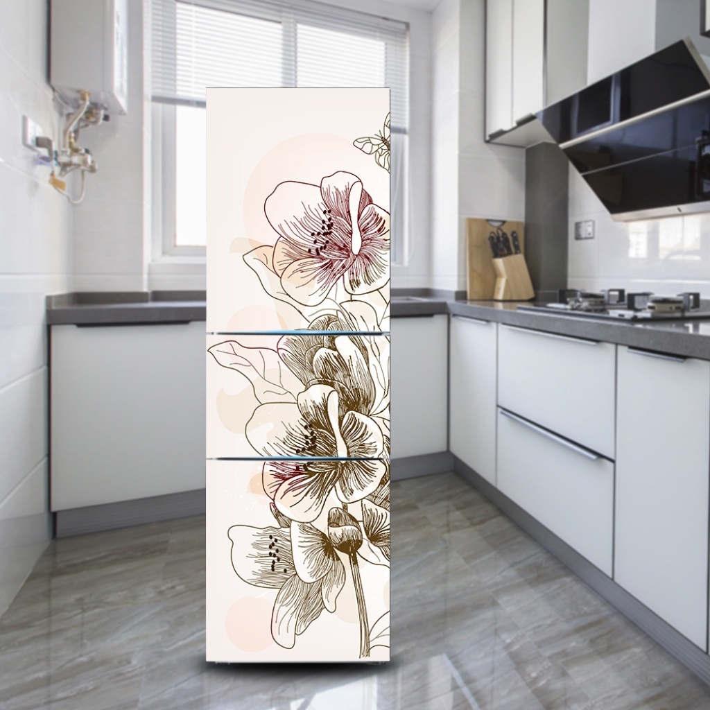 Trending Cartoon Cute Fridge Stickers Full Stickers Personality Refurbishing Sticker Creative Decorative Stickers Self-Adhesive Waterproof Removable