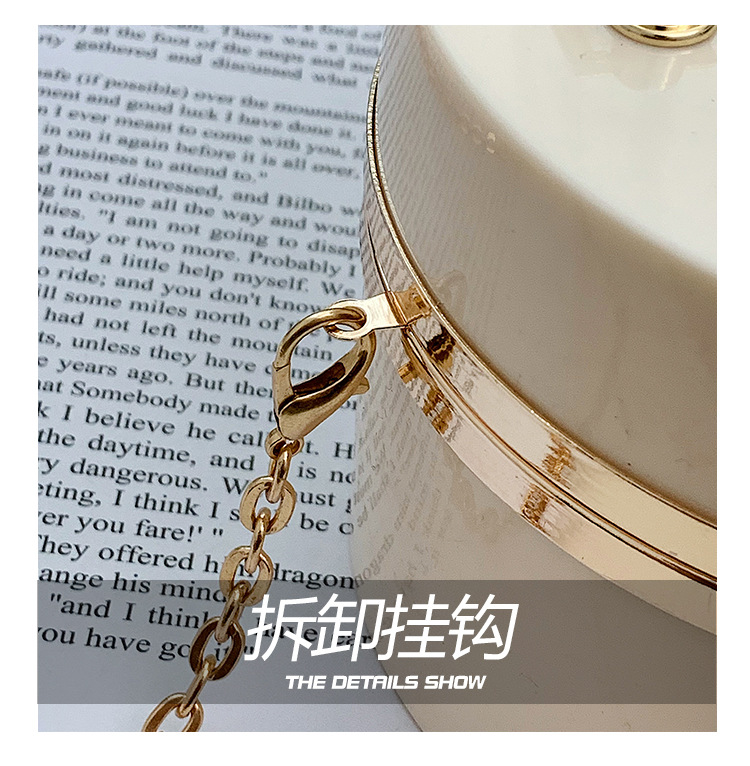 Candy Color Acrylic Small round Bag Summer 2021 New Personalized Color Beaded Ins Shoulder Chain round Bag Candy Color Acrylic Small round Bag Summer 2021 New Personalized Color Beaded Ins Shoulder Chain round Bag