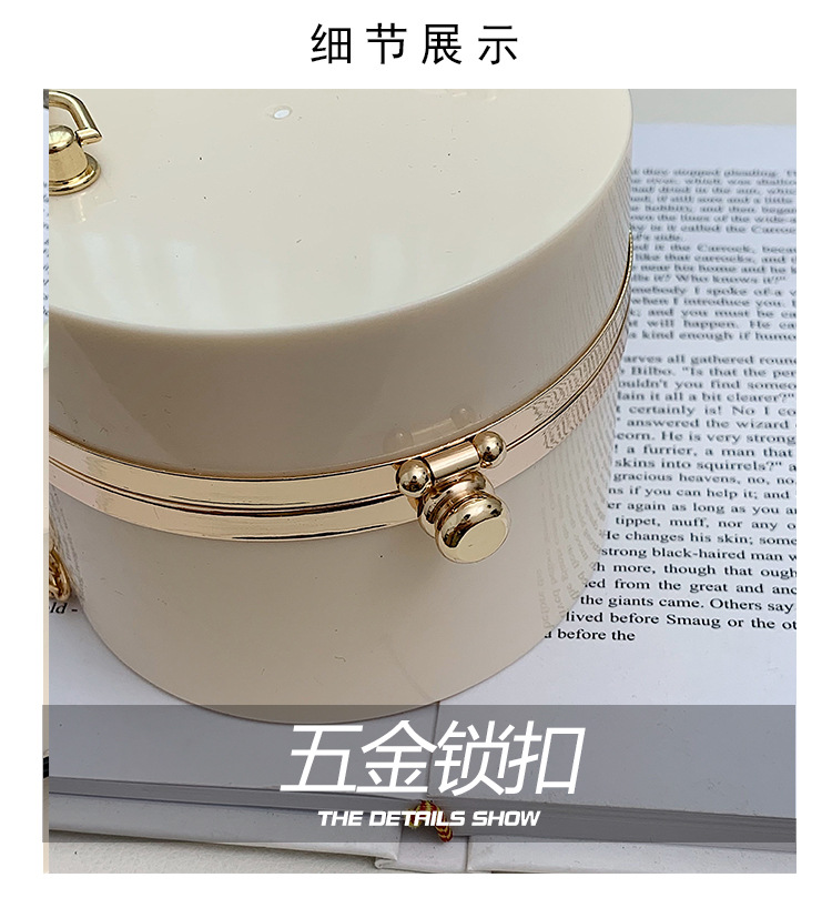 Candy Color Acrylic Small round Bag Summer 2021 New Personalized Color Beaded Ins Shoulder Chain round Bag Candy Color Acrylic Small round Bag Summer 2021 New Personalized Color Beaded Ins Shoulder Chain round Bag