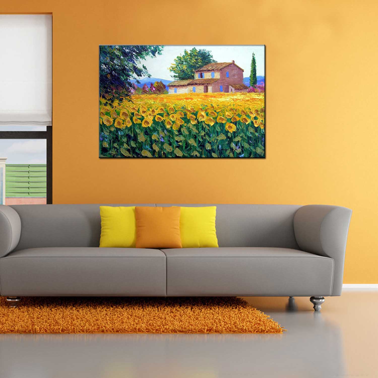 Landscape Oil Painting, Oil Painting Decoration, Craft Oil Painting, Acrylic Painting, Living Room Oil Painting, Handmade Painting