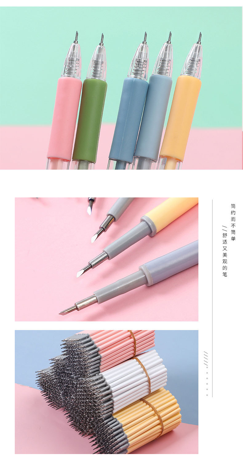 Morandi Notebook Cutting Pen Knife DIY Tape Paper Cutter Fresh Art Graver Handmade Art Knife