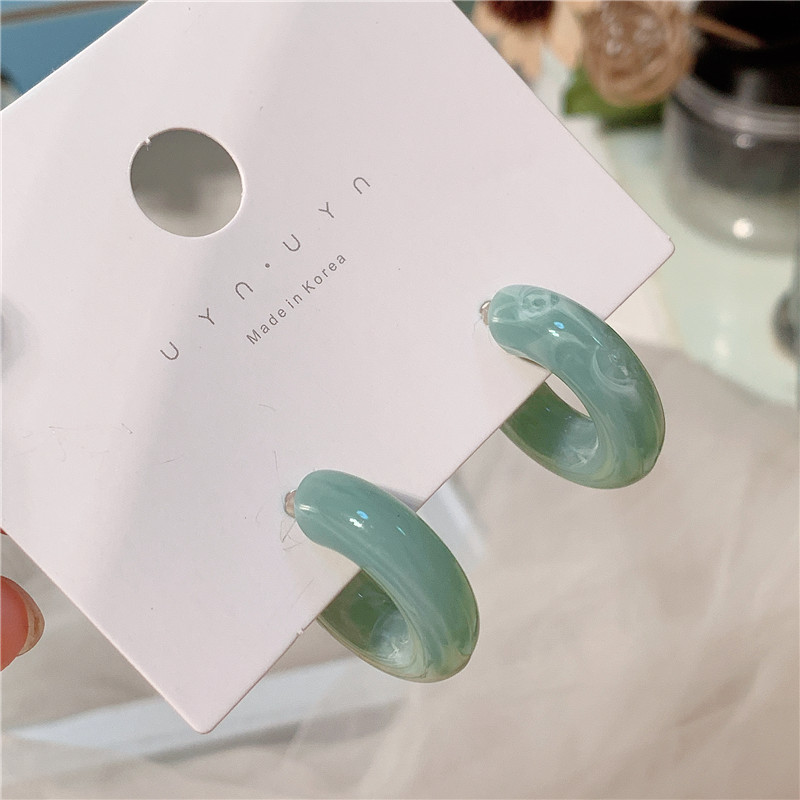 Sterling Silver Needle Fashion Temperament Acetate Acrylic Vintage Earrings Popular Exaggerated Oversized Sweet Earrings Earrings Korean Style Sterling Silver Needle Fashion Temperament Acetate Acrylic Vintage Earrings Popular Exaggerated Oversized Sweet Earrings Earrings Korean Style