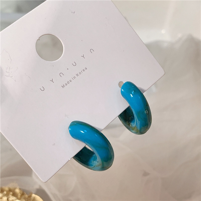 Sterling Silver Needle Fashion Temperament Acetate Acrylic Vintage Earrings Popular Exaggerated Oversized Sweet Earrings Earrings Korean Style Sterling Silver Needle Fashion Temperament Acetate Acrylic Vintage Earrings Popular Exaggerated Oversized Sweet Earrings Earrings Korean Style