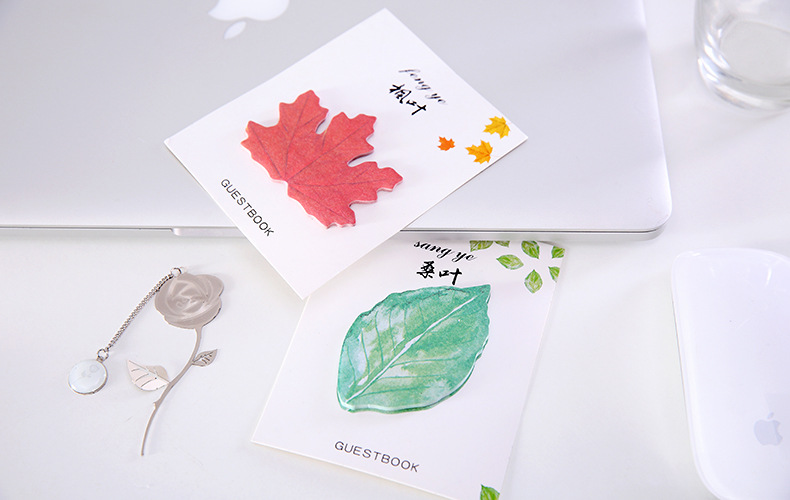 Creative Leaves Sticky Note Partysu Simulated Leaves Post-It Notes Note Sticker Message Memo Note Stationery Creative Leaves Sticky Note Partysu Simulated Leaves Post-It Notes Note Sticker Message Memo Note Stationery