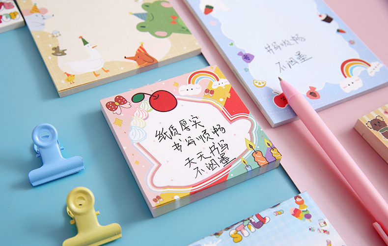 Creative Arts Youth Cartoon Series Sticky Notes Large Student Note Sticker Office Message-Leaving Sticky Note Stationery Stickers Creative Arts Youth Cartoon Series Sticky Notes Large Student Note Sticker Office Message-Leaving Sticky Note Stationery Stickers