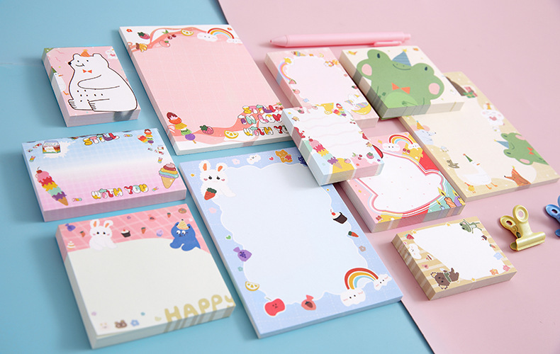 Creative Arts Youth Cartoon Series Sticky Notes Large Student Note Sticker Office Message-Leaving Sticky Note Stationery Stickers Creative Arts Youth Cartoon Series Sticky Notes Large Student Note Sticker Office Message-Leaving Sticky Note Stationery Stickers