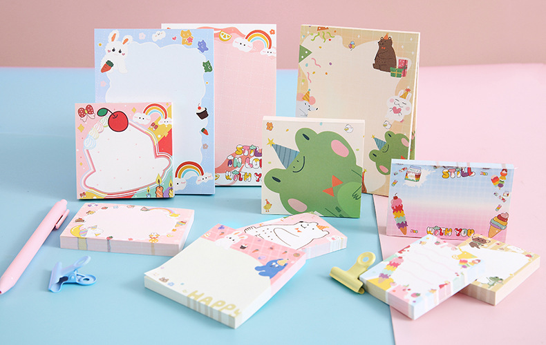 Creative Arts Youth Cartoon Series Sticky Notes Large Student Note Sticker Office Message-Leaving Sticky Note Stationery Stickers Creative Arts Youth Cartoon Series Sticky Notes Large Student Note Sticker Office Message-Leaving Sticky Note Stationery Stickers