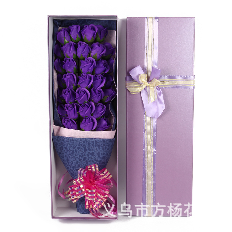 Soap rose bouquet creative Valentine's Day gift 33 flower bouquet of rose flower soap box simulation