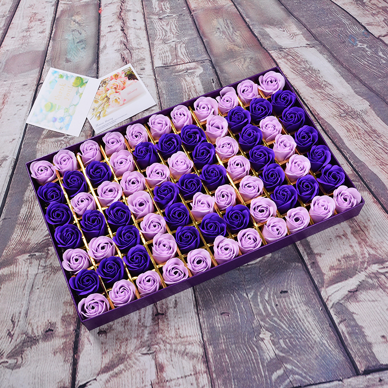Soap flower gift 520 rose flower soap box simulation 77 flower Valentine&#039;s Day gift