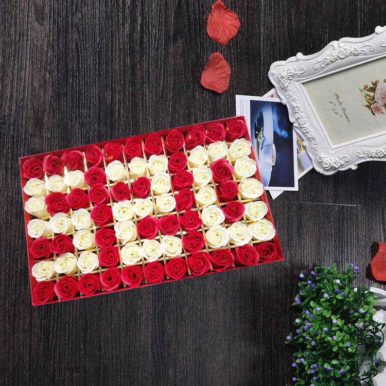 Soap flower gift 520 rose flower soap box simulation 77 flower Valentine's Day gift Soap flower gift 520 rose flower soap box simulation 77 flower Valentine's Day gift