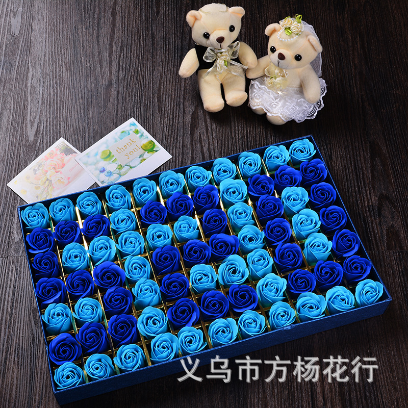 Soap flower gift 520 rose flower soap box simulation 77 flower Valentine's Day gift Soap flower gift 520 rose flower soap box simulation 77 flower Valentine's Day gift