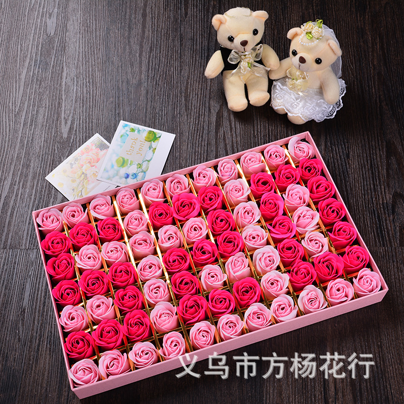 Soap flower gift 520 rose flower soap box simulation 77 flower Valentine's Day gift Soap flower gift 520 rose flower soap box simulation 77 flower Valentine's Day gift