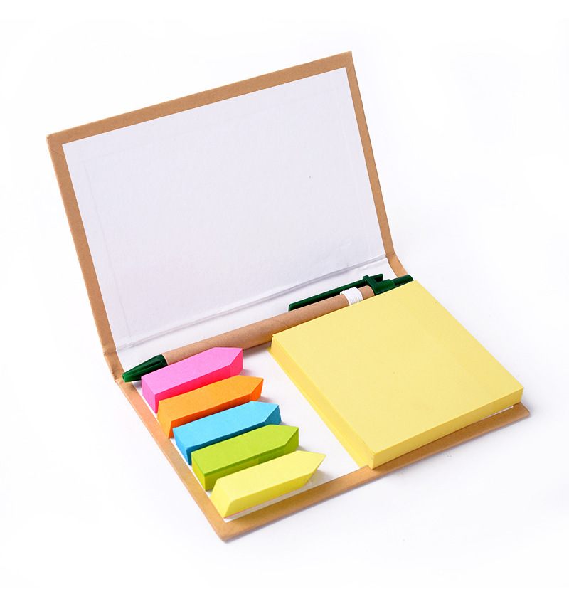 Environmental Protection Kraft Paper Shell Post-It Notes Environmental Pen Set Note Paper Yellow Paper Fluorescent Arrow Color Message Sticker Environmental Protection Kraft Paper Shell Post-It Notes Environmental Pen Set Note Paper Yellow Paper Fluorescent Arrow Color Message Sticker
