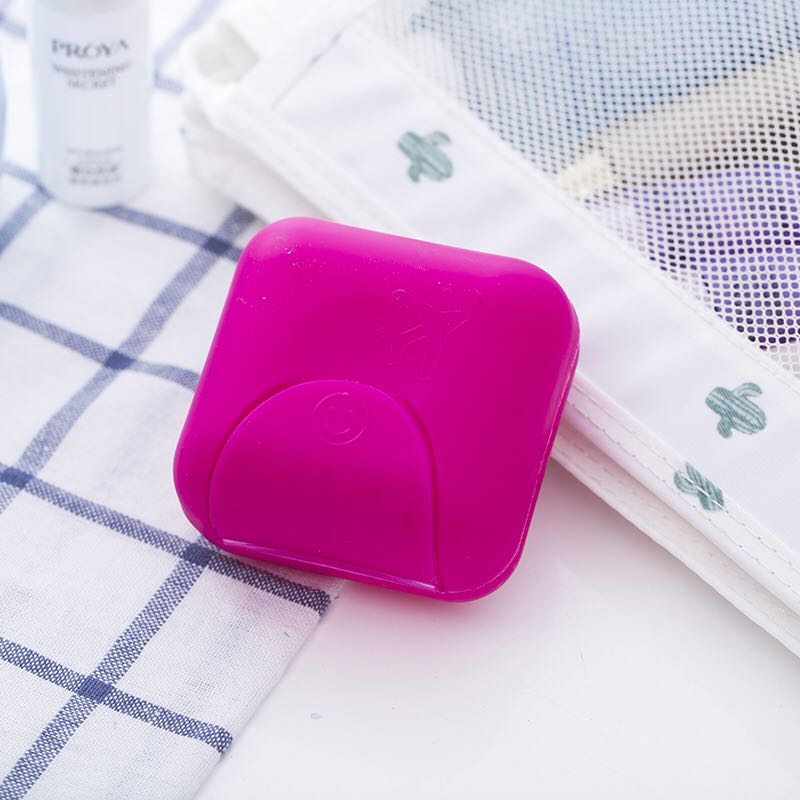 Small size of portable travel soap box with lock Small size of portable travel soap box with lock
