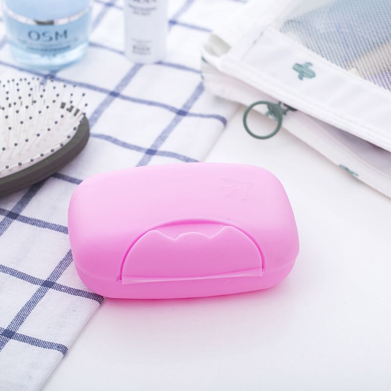 Portable travel soap box size with lock Portable travel soap box size with lock
