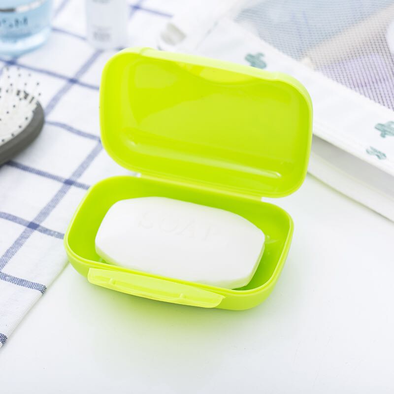 Portable travel soap box size with lock Portable travel soap box size with lock