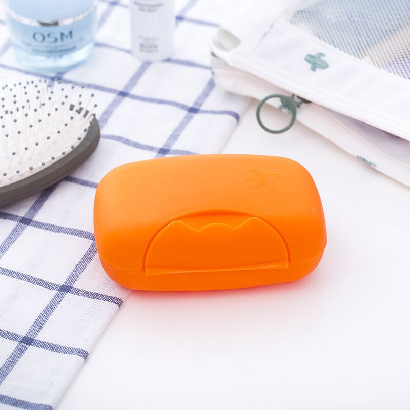 Portable travel soap box size with lock Portable travel soap box size with lock