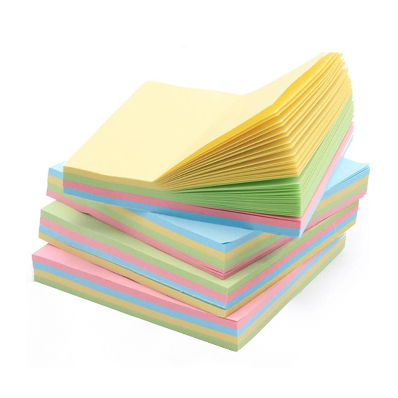 Office Color Sticky Note 76*76 Post-It Notes Note Paper 100 Pieces Note Sticker Square Creative Stationery
