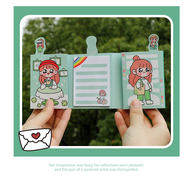 Creative 6 Fold Memo Set Stationery Notes Message Sticker Office Post-It Notes Student Shaped Sticky Note Creative 6 Fold Memo Set Stationery Notes Message Sticker Office Post-It Notes Student Shaped Sticky Note