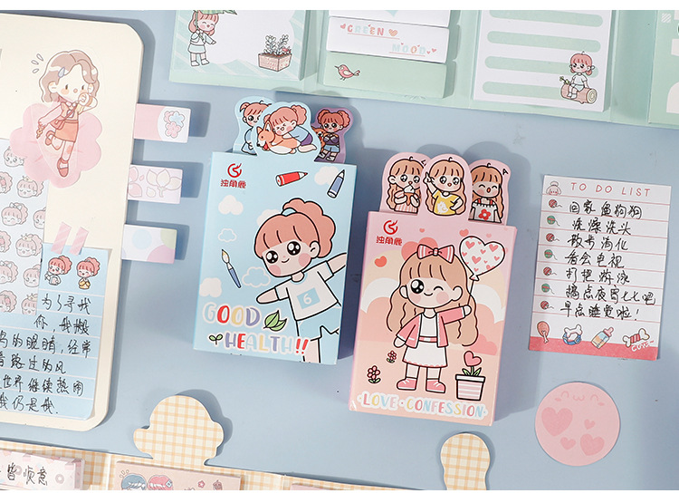Creative 6 Fold Memo Set Stationery Notes Message Sticker Office Post-It Notes Student Shaped Sticky Note Creative 6 Fold Memo Set Stationery Notes Message Sticker Office Post-It Notes Student Shaped Sticky Note