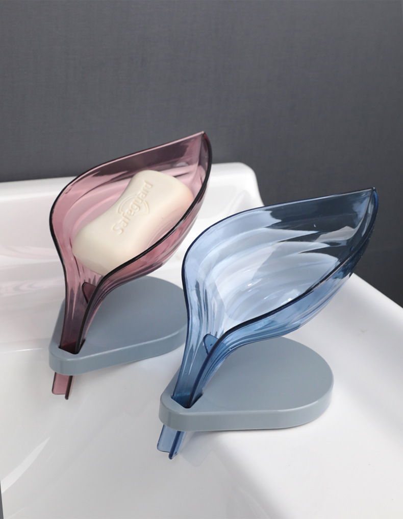 Leaves Soap Dish Bathroom Punch-Free Suction Soap Box Rack Bathroom Draining Laundry Soap Box Storage Rack Leaves Soap Dish Bathroom Punch-Free Suction Soap Box Rack Bathroom Draining Laundry Soap Box Storage Rack