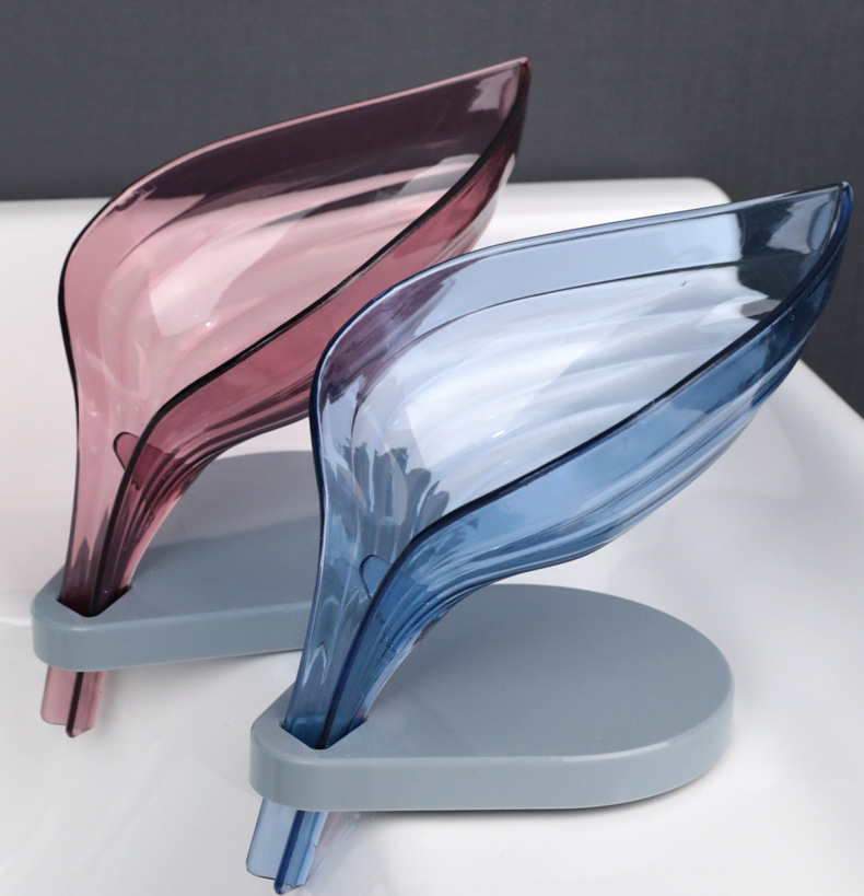Leaves Soap Dish Bathroom Punch-Free Suction Soap Box Rack Bathroom Draining Laundry Soap Box Storage Rack Leaves Soap Dish Bathroom Punch-Free Suction Soap Box Rack Bathroom Draining Laundry Soap Box Storage Rack