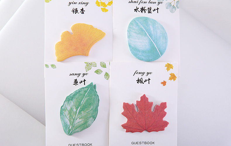 Creative Leaves Sticky Note Partysu Simulated Leaves Post-It Notes Note Sticker Message Memo Note Stationery Creative Leaves Sticky Note Partysu Simulated Leaves Post-It Notes Note Sticker Message Memo Note Stationery