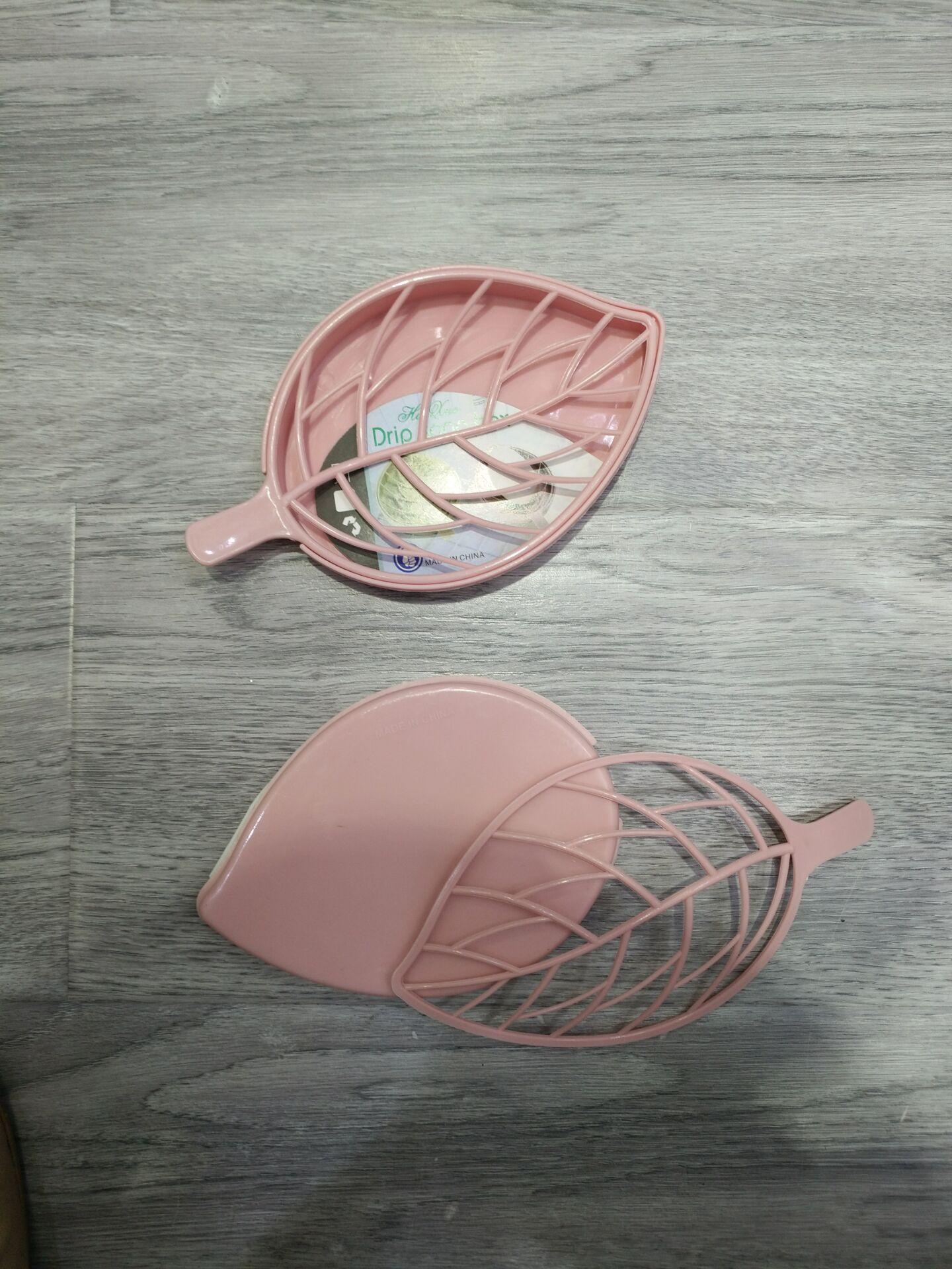 Creative Double Layer Plastic Leaf SOAP Box