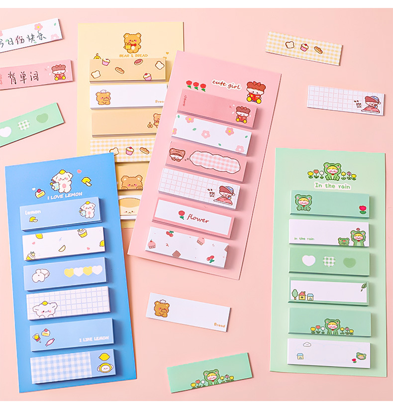 Cartoon Ins Sticky Notes Student Multi-Function Mark Classification Index Stickers Office Message-Leaving Note N Times Sticker Notepad Cartoon Ins Sticky Notes Student Multi-Function Mark Classification Index Stickers Office Message-Leaving Note N Times Sticker Notepad