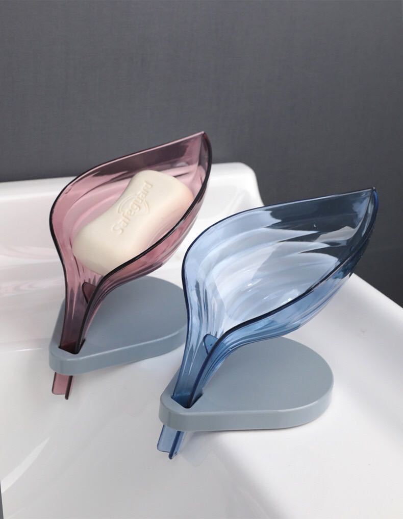 Factory Direct Creative Leaves Soap Box Bathroom Bathroom Household Draining Soap Holder with Suction Cup Punch-Free Factory Direct Creative Leaves Soap Box Bathroom Bathroom Household Draining Soap Holder with Suction Cup Punch-Free