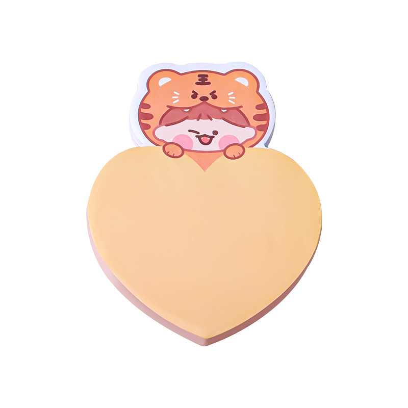 Cartoon Love Cute Pet Sticky Notes Student Ins Girl Heart Note Sticker Message-Leaving Memo Can Be Pasted Note Pad