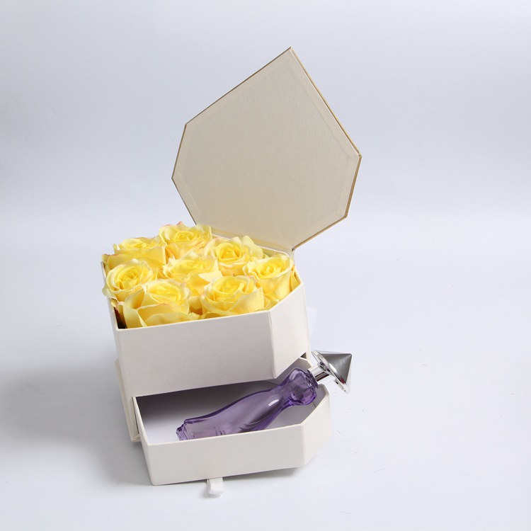 Flower gift box eternal life soap box manufacturers creative diamond drawer gift box manufacturers can be customized Flower gift box eternal life soap box manufacturers creative diamond drawer gift box manufacturers can be customized