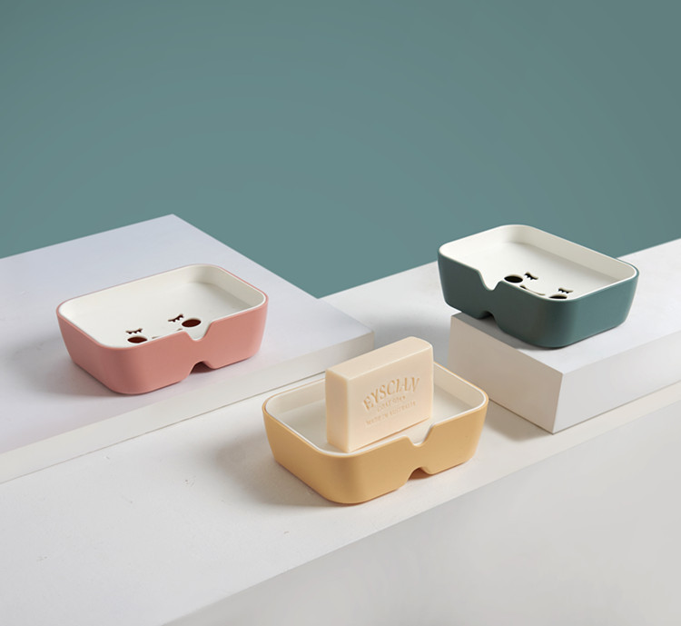 Hl-1304 Smiling Face SOAP Box Plastic Bathroom Box