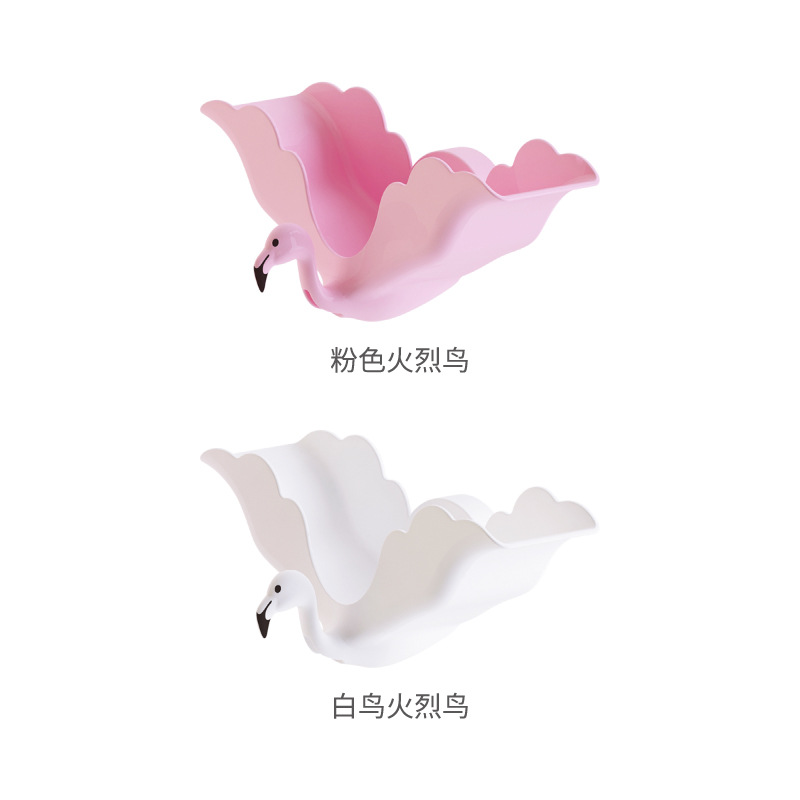 Internet Celebrity Soap Box New Strong Traceless Flamingo Soap Holder Bathroom Soap Box Wall-Mounted Soap Holder
