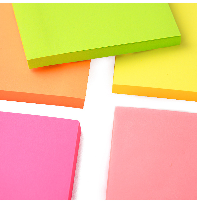 Foreign Trade Hot Sale Office Stationery Fluorescent Color Mixed Color Note Paper Color Message Sticker Post-It Notes Factory Wholesale Foreign Trade Hot Sale Office Stationery Fluorescent Color Mixed Color Note Paper Color Message Sticker Post-It Notes Factory Wholesale