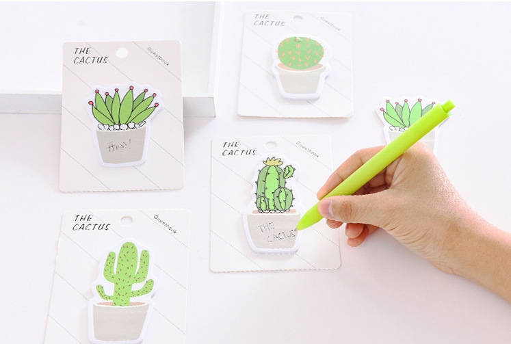 Cactus note this Cactus note paper plant N times sticker Cactus note this Cactus note paper plant N times sticker