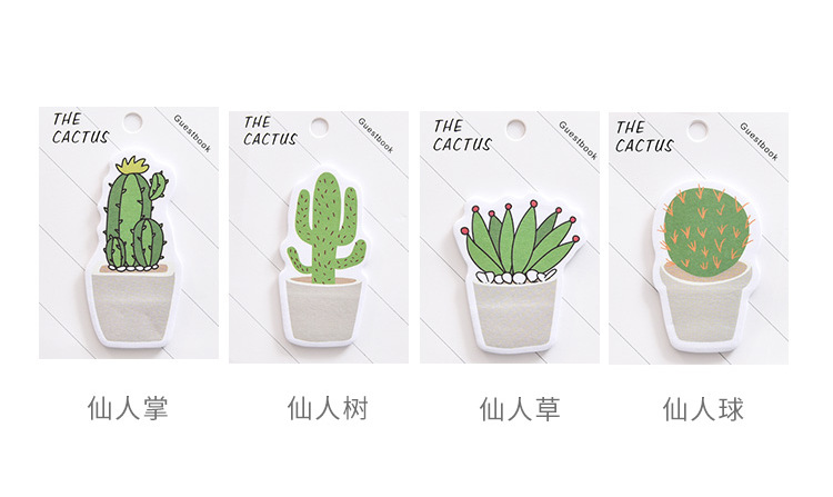 Cactus note this Cactus note paper plant N times sticker Cactus note this Cactus note paper plant N times sticker
