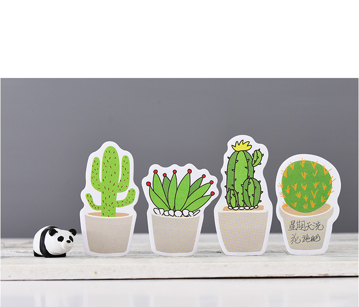 Cactus note this Cactus note paper plant N times sticker Cactus note this Cactus note paper plant N times sticker